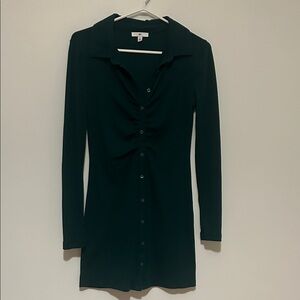 BP Dark Green Long Sleeve Dress